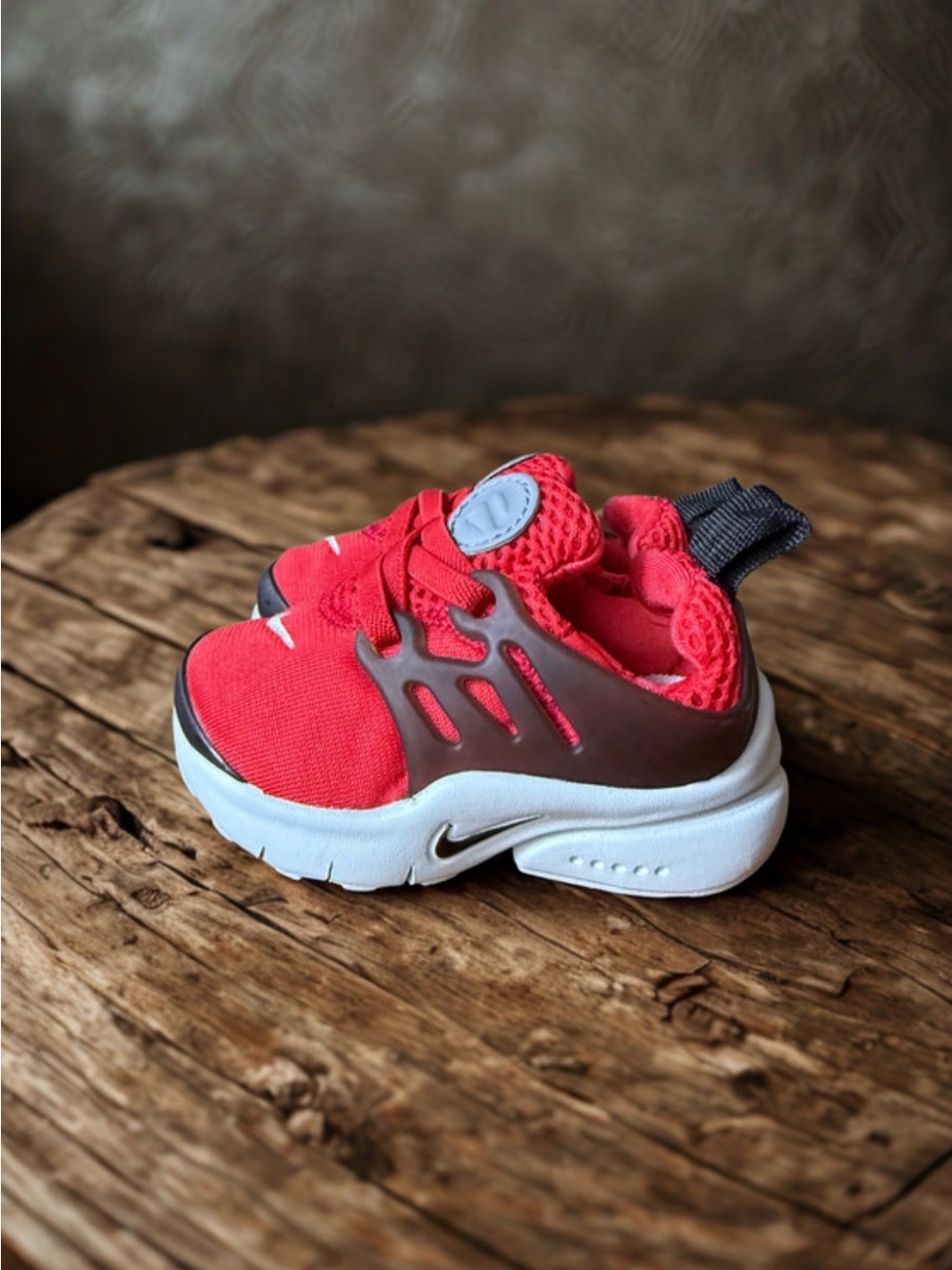 Nike Little Presto TD University Red Black Toddler Size 4C